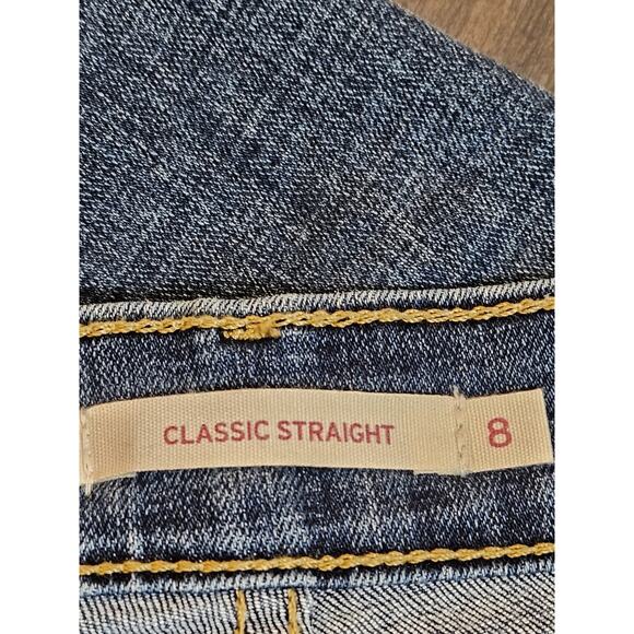Levi’s Women's Mid Rise Classic Straight Leg Denim Jeans Stretch Size 8S (29×28) - Picture 4 of 9